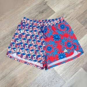 Adidas X Farm Rio Pacer Shorts Size S Running Athletic Blue Red